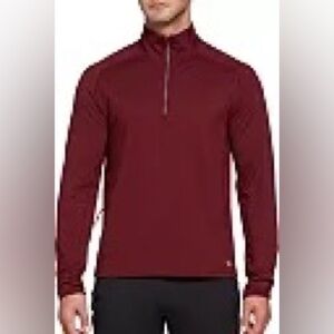NWT Men's VRST 1/2 Zip Warm 4 Way Stretch Moisture Wicking Running Shirt